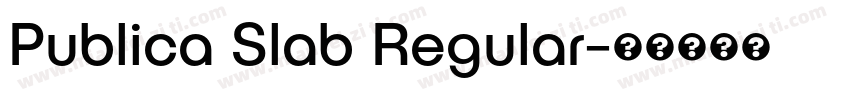 Publica Slab Regular字体转换